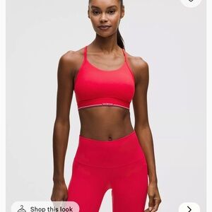 lululemon athletica Vibrant Red Sports Bra